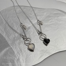 personality hiphop titanium steel necklace heart pendantpicture10