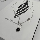 personality hiphop titanium steel necklace heart pendantpicture7