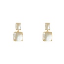 retro crystal geometric crystal copper ear stud wholesalepicture10