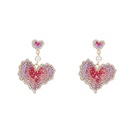 retro color full diamond color heart copper earrings wholesalepicture11