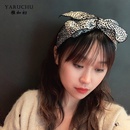 Accesorios para el cabello de moda coreana diadema de ala ancha con estampado de leopardo retro femenino al por mayorpicture10