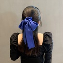 Korean spring blue new temperament satin bow hair scrunchies wholesalepicture7