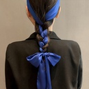 Korean spring blue new temperament satin bow hair scrunchies wholesalepicture9