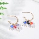 Simple pearl color glass earrings female bohemian personality earrings jewelrypicture9