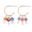 Simple pearl color glass earrings female bohemian personality earrings jewelrypicture11
