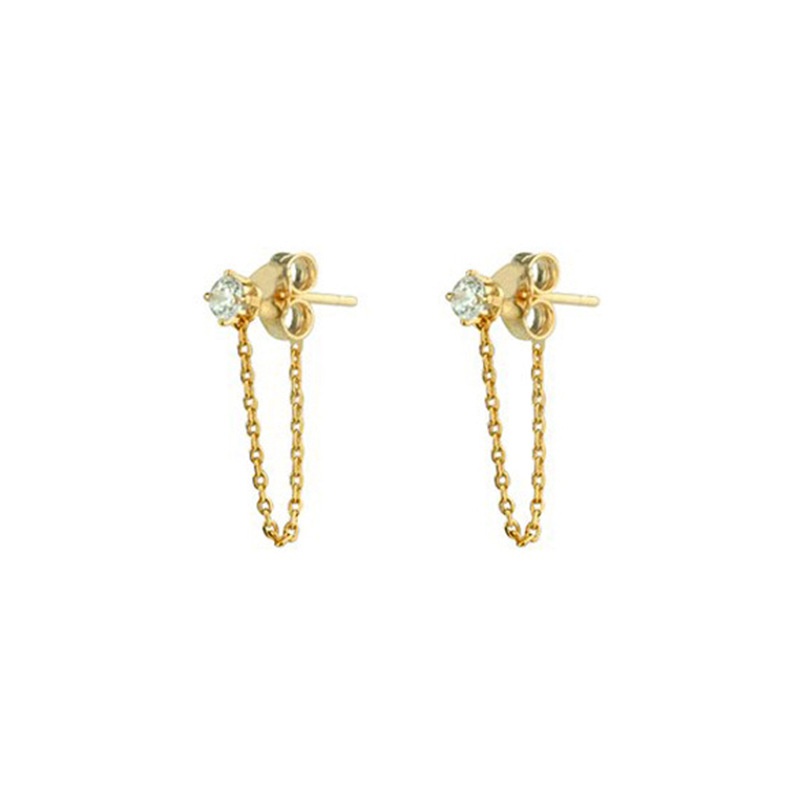 diamond chain earrings hot selling creative simple retro temperament design earrings