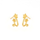simple doublelayer star earrings fashion exquisite fivepointed star earrings ear jewelrypicture13