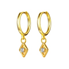 European and American eyes earring 18k earrings creative copper ear buckle ear jewelry