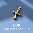 fashion cross jewelry pendant accessories titanium steel plated 18K gold pendant wholesalepicture16