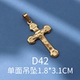 fashion cross jewelry pendant accessories titanium steel plated 18K gold pendant wholesalepicture20