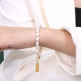 fashion temperament titanium steel 18k gold plated freshwater pearl bracelet wholesalepicture10