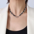 European and American simple titanium steel leather rope necklace braceletpicture13