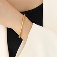 simple bracelet titanium steel plated 18k gold lucky bead bracelet female wholesalepicture11