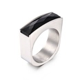 Nuevo anillo de cristal rectangular de acero de titanio popular europeo y americanopicture16