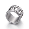 European and American new popular creative hollow titanium steel ring fashion jewelrypicture18