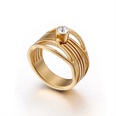new titanium steel wholesale personality fashion simple fishtail hollow ring wholesalepicture13