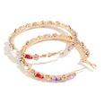 new retro alloy circle South Korea geometric earrings fashion temperament color diamond earringspicture13