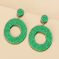 fashion jewelry handwoven resin rice beads bohemian retro circle earringspicture13