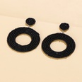 fashion jewelry handwoven resin rice beads bohemian retro circle earringspicture14