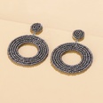 fashion jewelry handwoven resin rice beads bohemian retro circle earringspicture15