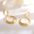 Retro style exaggerated simple geometric oval earrings fashion trendy earringspicture13