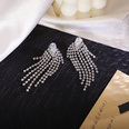 Temperament new Korean diamond earrings long tassel zircon earringspicture13