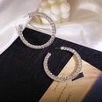 Korean new rhinestone Cshaped simple fashion temperament earrings wild full diamond earringspicture13