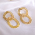 new simple trend earrings personality geometric texture clan style earrings metal jewelrypicture13