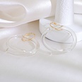 ins creative transparent acrylic earrings temperament big circle exaggerated design earrings wholesalepicture13
