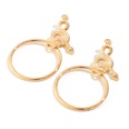 Wholesale fashion exaggerated retro circle earrings geometric snakeshaped golden personalized earringspicture12