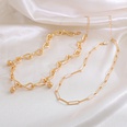 personality fashion necklace simple clavicle chain double hip hop twisted chain necklacepicture13
