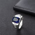 emerald European and American sapphire diamond green spinel trendy ringpicture24