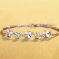 Korean copperplated diamond fourleaf clover bracelet wholesalepicture12