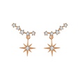 Korean fashion diamond star earrings eightpointed star earrings personality ins jewelrypicture12