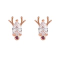 Korean version diamond antler earrings Valentines Day giftpicture13