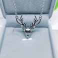 Korea Christmas Deer Necklace Antler Elk Pendant Long Sweater Chain Fashion Jewelry Wholesalepicture11