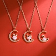 Korean version of hibiscus stone zodiac pendant diamond necklace pendant fashion accessoriespicture32