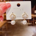 Fashion pearl pendant earrings fashion temperament bow copper earrings wholesalepicture14