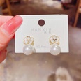 Fashion pearl pendant earrings fashion temperament bow copper earrings wholesalepicture15