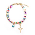 Bohemian colored clay multilayer coin sun palm eye bracelet wholesalepicture19