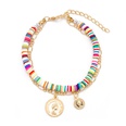 Bohemian colored clay multilayer coin sun palm eye bracelet wholesalepicture20