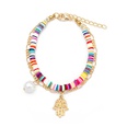 Bohemian colored clay multilayer coin sun palm eye bracelet wholesalepicture22