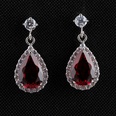 European and American earrings copper inlaid zircon water droplets earringspicture5
