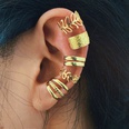New creative simple nonpierced ear bone clip fivepiece hollow multilayer earrings wholesalepicture12