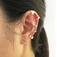New creative simple nonpierced ear bone clip fivepiece hollow multilayer earrings wholesalepicture20