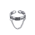 European and American new chain ring creative punk  open index finger ring wholesalepicture15