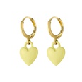 new candy color peach heart dripping oil earrings creative cute love dripping oil earrings wholesalepicture26