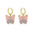 new butterfly earrings creative simple personality pink butterfly earrings wholesalepicture23
