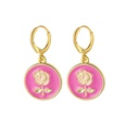 new color geometric round oil drop earrings creative retro personality rose pendant earrings wholesalepicture32