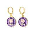 new color geometric round oil drop earrings creative retro personality rose pendant earrings wholesalepicture33
